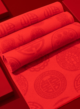 羊生肖鸿运红围巾新年春节伴手礼礼盒送父母生日喜庆披肩代写卡片