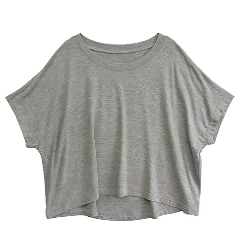 巨舒服垂感蝙蝠袖莫代尔T恤夏~慵懒柔软舒适纸片人纯色百搭宽松 - 图3