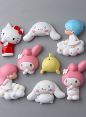 款乐猫冰箱可爱带磁铁劳珍树脂