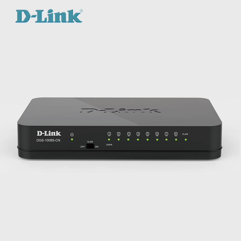 现货 dlink/友讯 DGS-1008S-CN 8口全千兆网络监控交换机1000M快速以太网交换机 - 图0