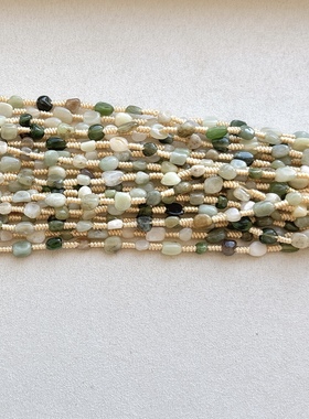 天然和田玉珠 女款多宝玉珠链 时尚百搭饰品礼物长65厘米左右