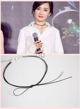 choker绑带蕾丝脖子饰品明星同款