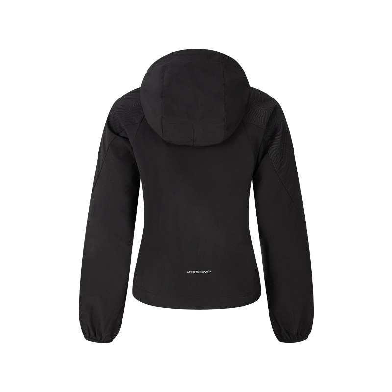 ASICS亚瑟士新款女子防晒运动夹克反光印花时尚抗紫外线跑步夹克