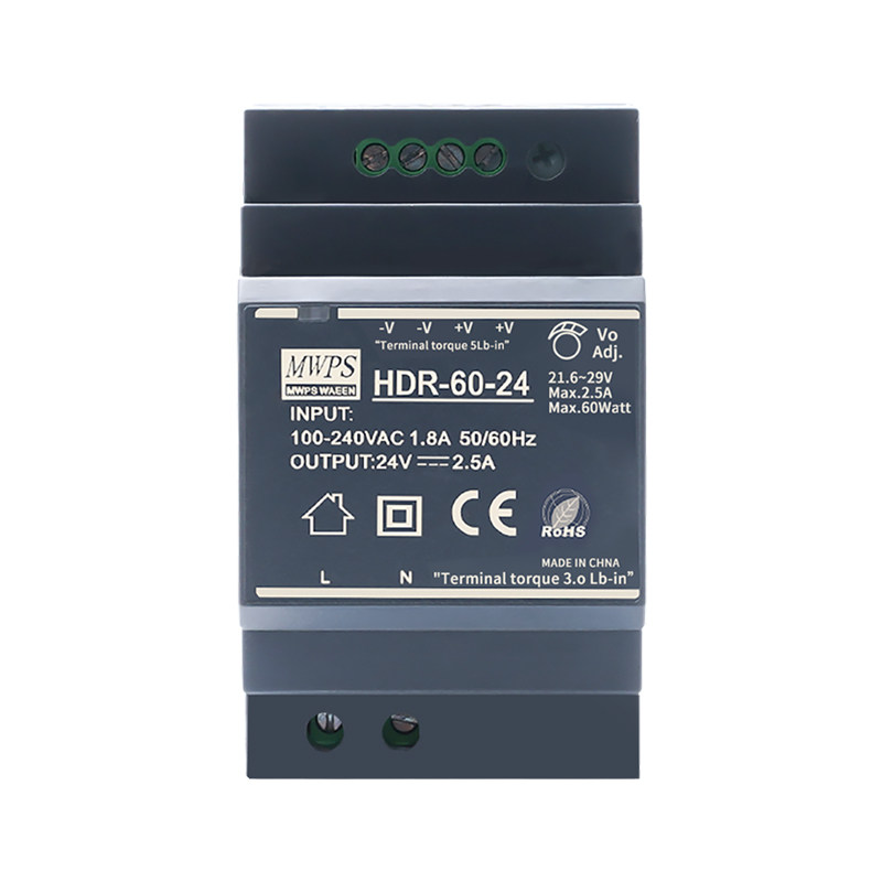 HDR-60-12V5A导轨式开关电源24V2.5A60W5V6.5A正品足功率工业电源,淘宝优惠券,粉丝福利购,淘宝优惠卷