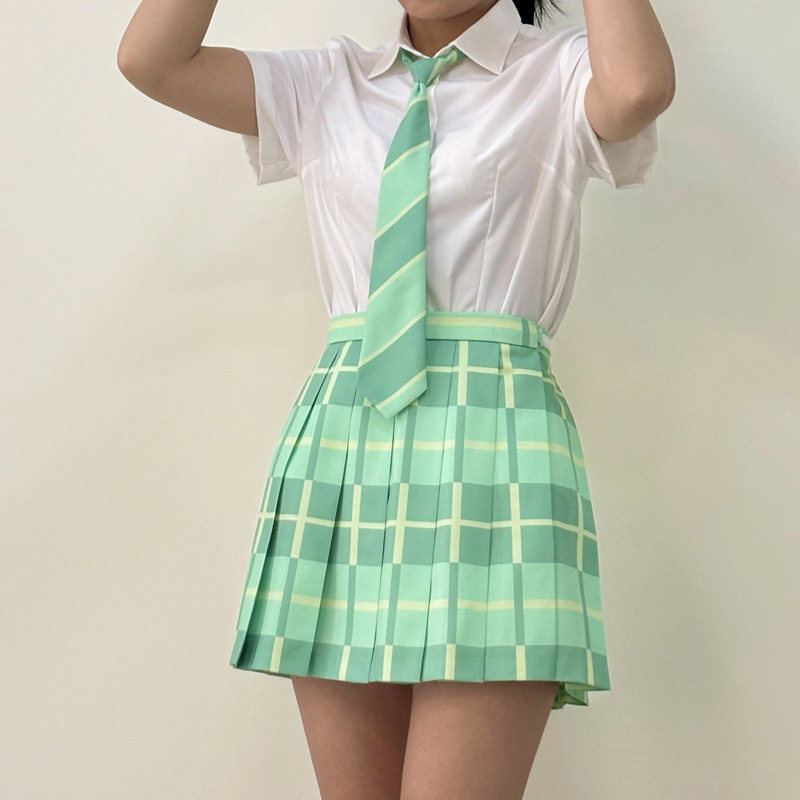 定制JK制服BanG Dream一年级羽丘冬夏季校服格子短裙动漫模仿COS,淘宝优惠券,粉丝福利购,淘宝优惠卷