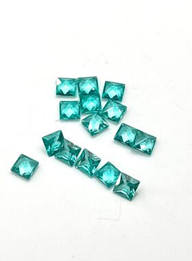 培育彩宝帕拉伊巴YAG合成钇铝石榴石裸石 首饰吊坠小清新配石diy
