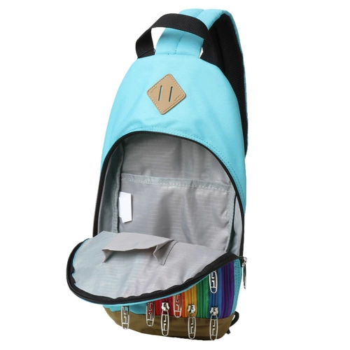 JR Радужный рюкзак, милая нагрудная сумка для отдыха, семейный стиль