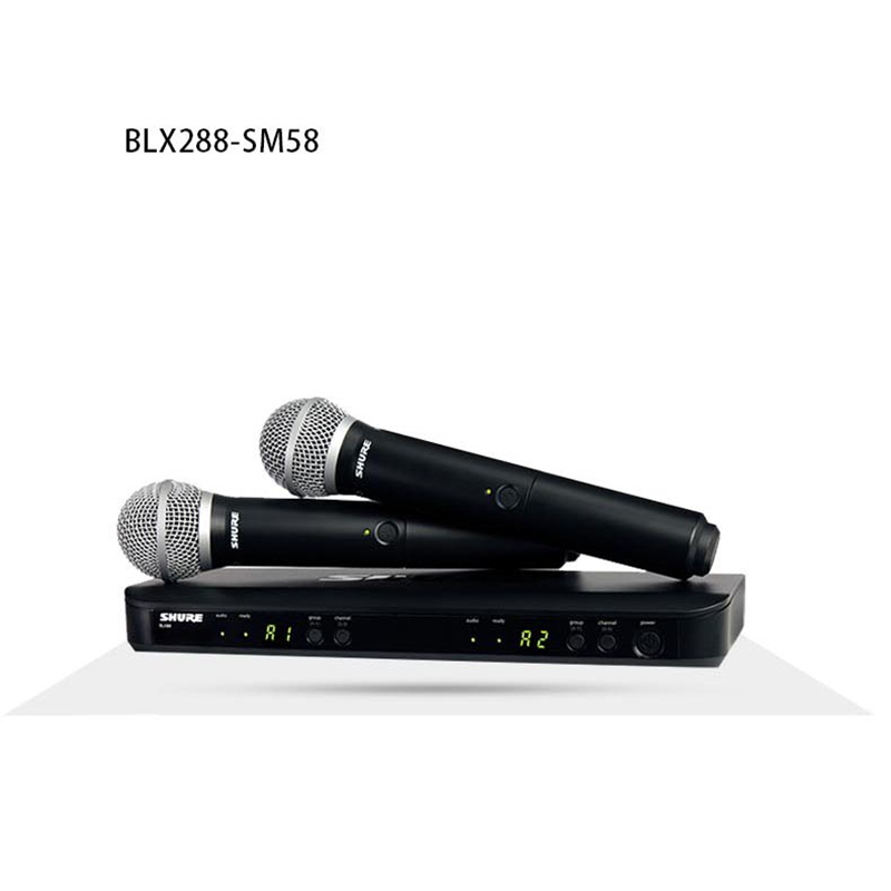 Shure/舒尔 BLX288/SM58 BETA58 PG58舒尔无线一拖二麦克演出话筒 - 图1