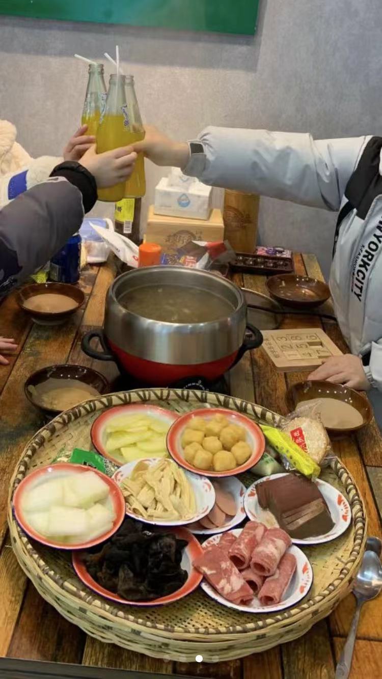 竹编簸箕火锅菜盘饭店商用餐具竹筐麻辣烫盛菜筐竹托盘酒店装饰-图1