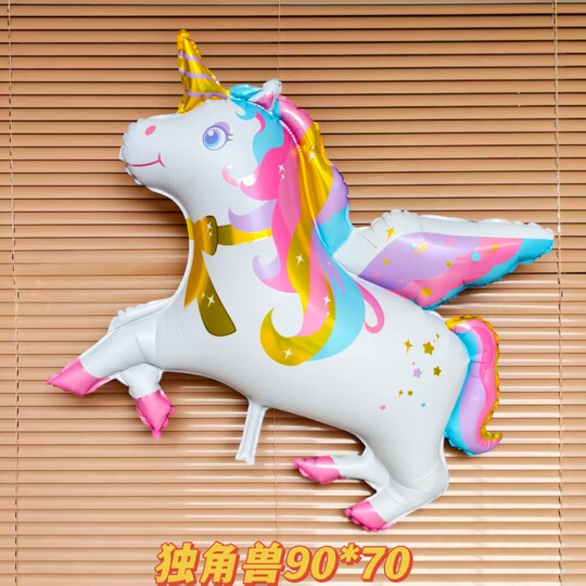 New style noble horse ins cartoon balloon floating in the air