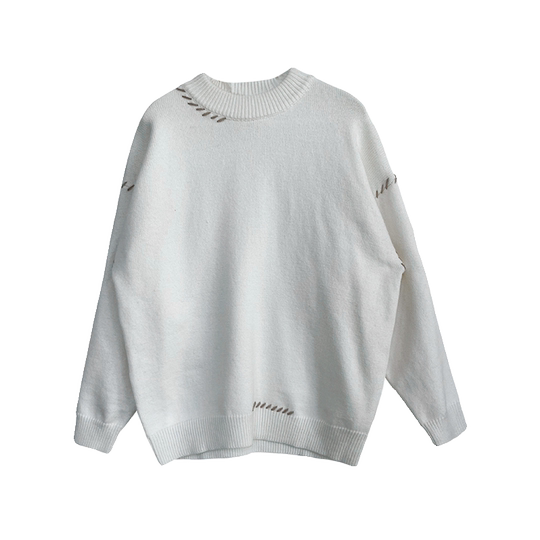 毛衣男秋冬季简约休闲百搭保暖美式时尚潮流韩版针织衫内搭圆领潮