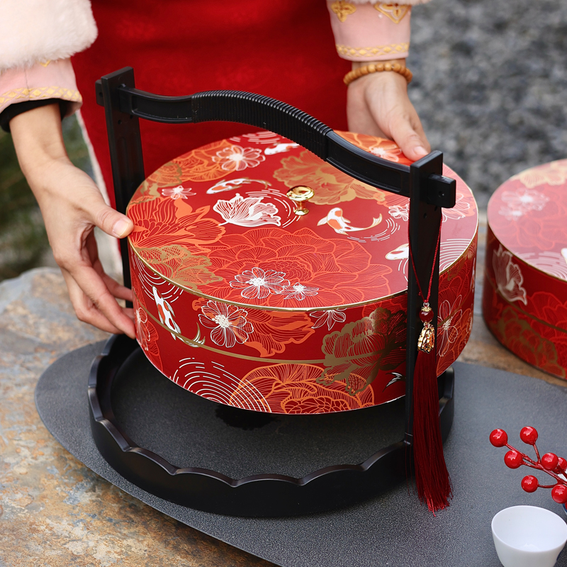 高档中秋节礼盒2025手提月饼包装盒空盒子伴手礼锦盒茶叶送礼品盒 - 图2