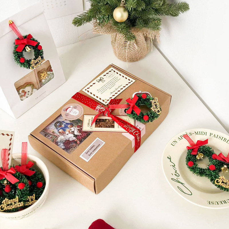 【特价】圣诞节礼物包装丝带绒带烘焙礼盒子花环圣诞树装饰缎带绳