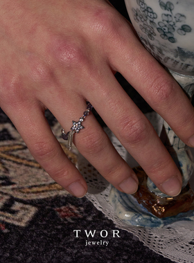 TWOR缇坞堇青石流星戒指