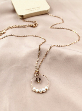 日韩风格新款项链养殖女几何体
