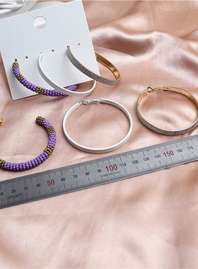 欧美女金属镀金套装耳环耳圈耳饰