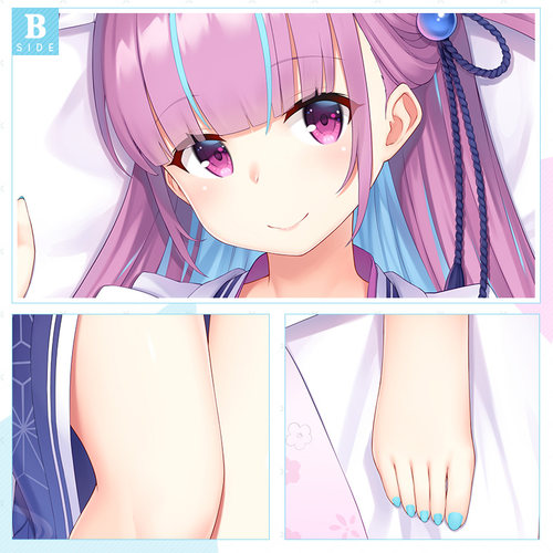 Hmakura Vtuber凑阿库娅二次元动漫周边靠枕aqua阿夸等身抱枕套