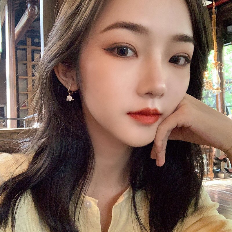 韩国时尚网红ins满钻超闪大象耳钉甜美可爱卡通小巧小象耳扣耳环,淘宝优惠券,粉丝福利购,淘宝优惠卷