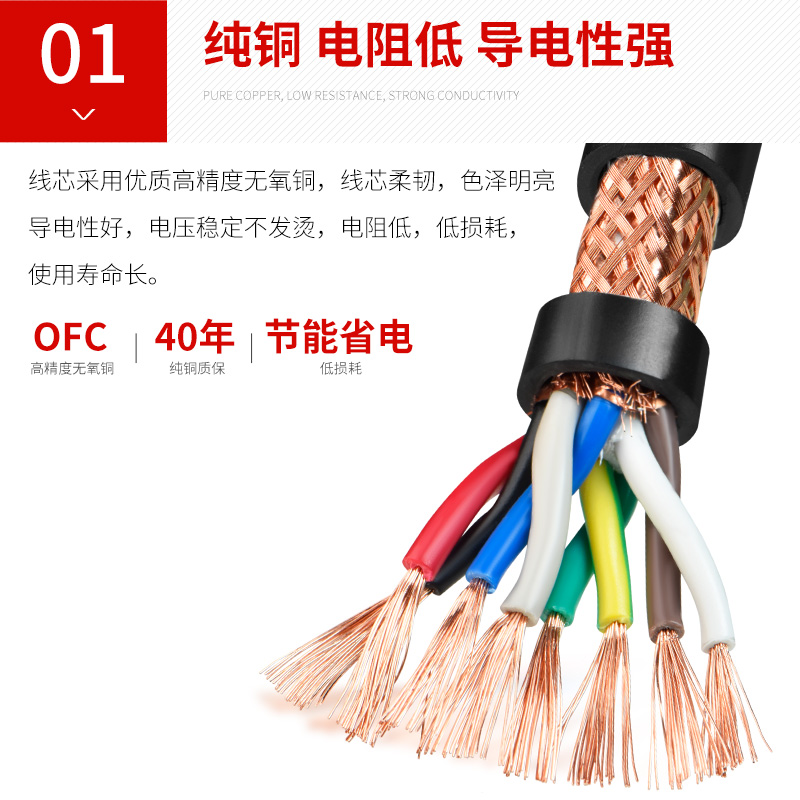国标RVSP双绞屏蔽线2 4 6 8多芯0.5 0.75平方rs485通讯信号控制线 - 图0