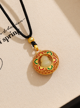 新中式国风福禄葫芦项链女吊坠