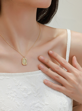 法式玫瑰项链女冷淡风