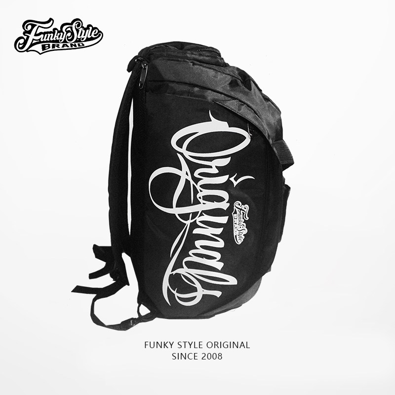 FunkyStyle潮大容量手提包双肩包运动街舞嘻哈斜挎包链条包单肩包,淘宝优惠券,粉丝福利购,淘宝优惠卷