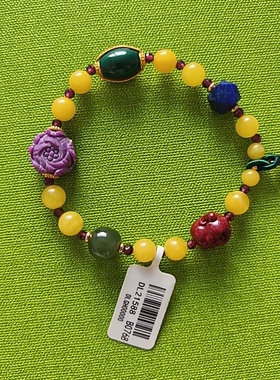 天然蜜蜡手串男原石琥珀手链女血珀老蜜蜡多宝密蜡