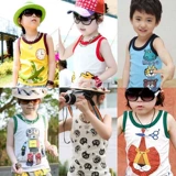 Детская хлопковая тонкая майка топ для мальчиков, футболка без рукавов, детская одежда