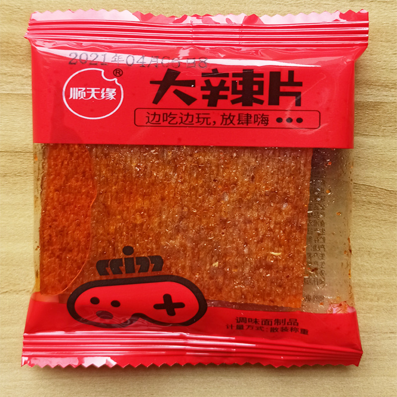 顺天缘大辣片散称独立小包装辣条童年回忆追剧零食麻辣鲜香大辣排 - 图1