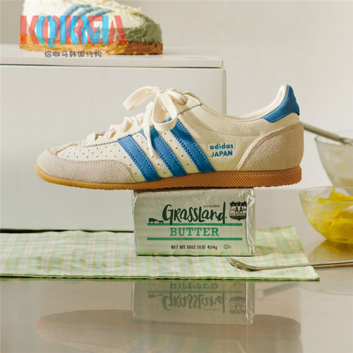 阿迪达斯Adidas三叶草Japan男女复古休闲运动T字头薄底鞋 JR0556 - 图0