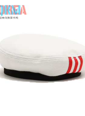 阿迪达斯Adidas三叶草男女三条杠复古时尚百搭休闲贝雷帽 JE8352