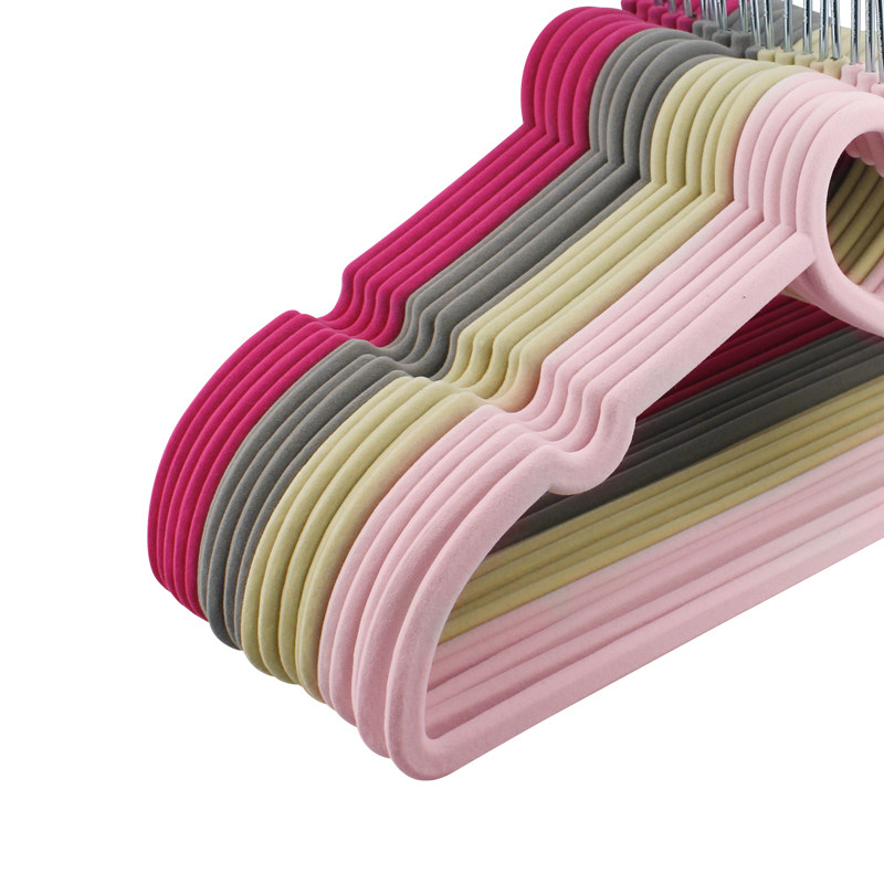 日式心型植绒衣架20只防滑无痕可爱心形家用收纳衣撑塑料衣柜衣挂,淘宝优惠券,粉丝福利购,淘宝优惠卷