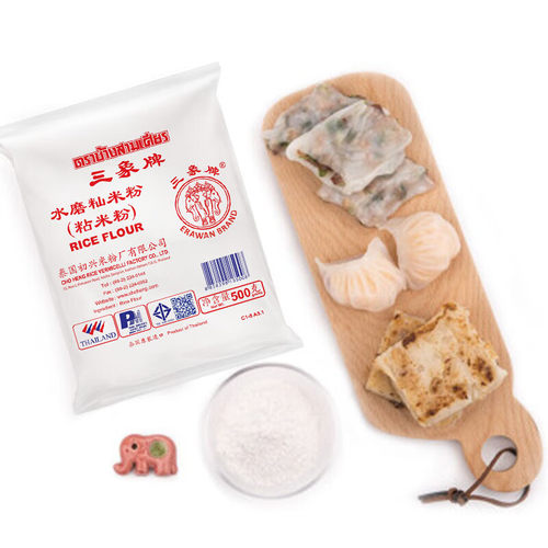 泰国进口三象牌粘米粉500g冰皮月饼发糕专用水磨大米籼米烘焙家用 - 图3
