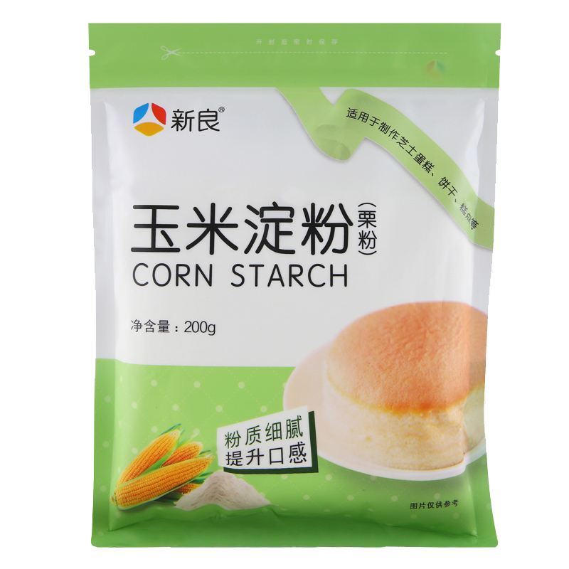 新良玉米淀粉200g*2袋生粉鹰粟粉家用食用烘焙专用雪媚娘蛋糕材料-图3