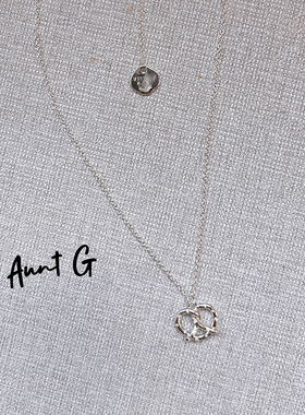 【清不退换】碱水结面包吊坠项链配饰女小众设计高级感轻奢锁骨链