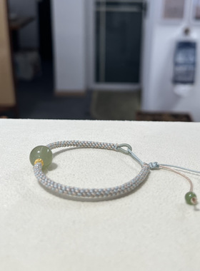 一念•设计「青黛」国风新中式和田玉手绳