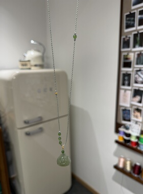 一念•设计「听溪」国风新中式和田玉项链绳（不含挂坠）