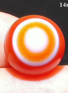 玛瑙天然药师珠天眼羊眼戈壁天珠