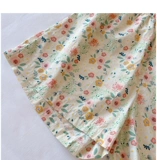 Летние тонкие штаны для отдыха, высокая талия, подходит для подростков, цветочный принт