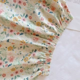 Летние тонкие штаны для отдыха, высокая талия, подходит для подростков, цветочный принт