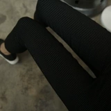 Черные штаны, верхняя одежда, карандаш, тонкие леггинсы, в обтяжку, по фигуре, большой размер