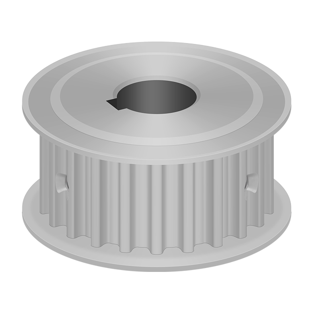 A-S8M72 tooth double-sided flat aluminum alloy synchronization wheel