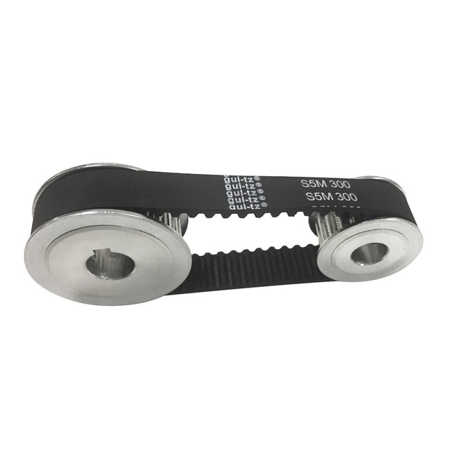 Flat on both sides, 5M44 teeth, through-hole synchronous pulley, groove width 27, AF type synchronous pulley, inner hole 12 20