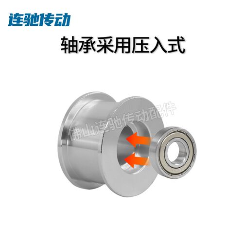 同步轮 涨紧轮调节导向轮带轴承同步轮 惰轮直径28 孔5/6/7/8/10 - 图1