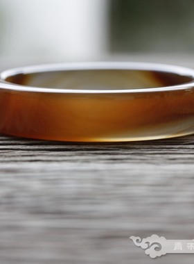 青禾淑坊天然玛瑙手镯复古