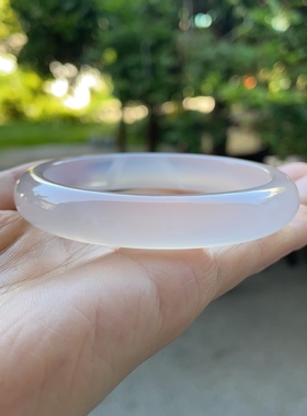 『青禾淑坊』天然玛瑙手镯 {揽流光} 国风古典玉石镯 复古 58MM