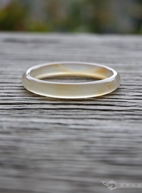 『青禾淑坊』天然玛瑙手镯 {今年似去年} 国风古典玉石手镯 54MM