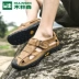 Giày nam Mulinsen 2019 dép da mới ngoài trời mùa hè túi da đầu dép da nam giày đi biển bình thường - Sandal Sandal