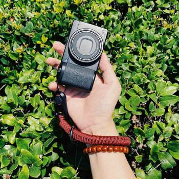 ສາຍແຂນກ້ອງຖ່າຍຮູບ universal quick release buckle woven rope retro Fuji Sony GR3 Canon universal