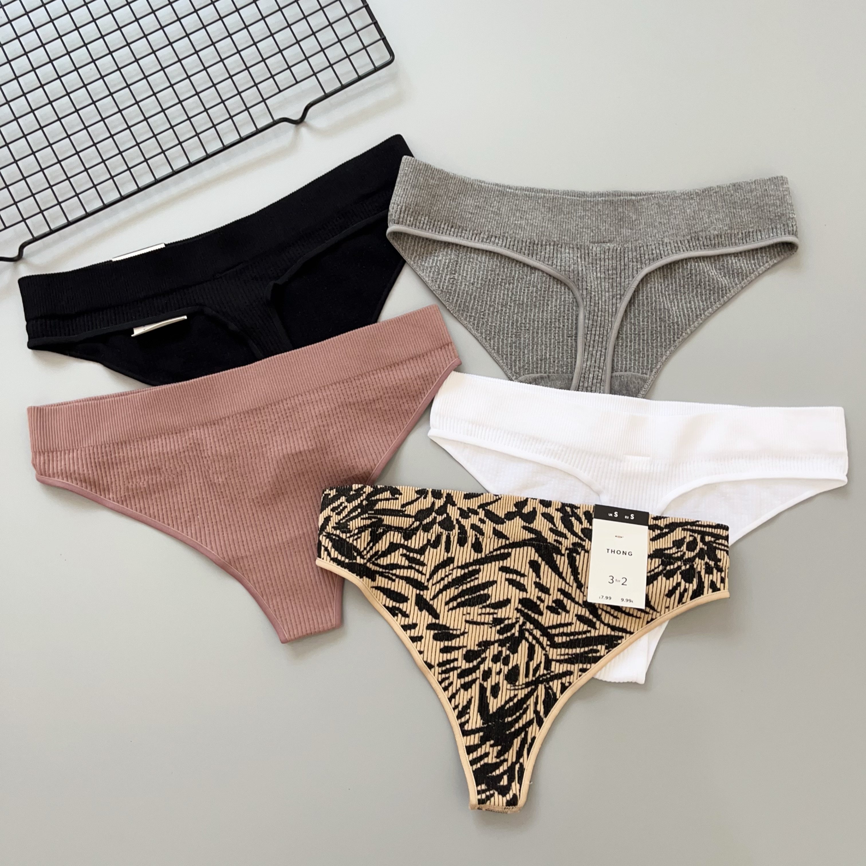 双层裆 运动材质螺纹无缝高弹女士丁字裤健身瑜伽休闲T裤低腰内裤,淘宝优惠券,粉丝福利购,淘宝优惠卷